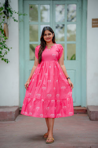 STRIPED POPPIES | MATERNITY MAXI ANKLE LENGTH