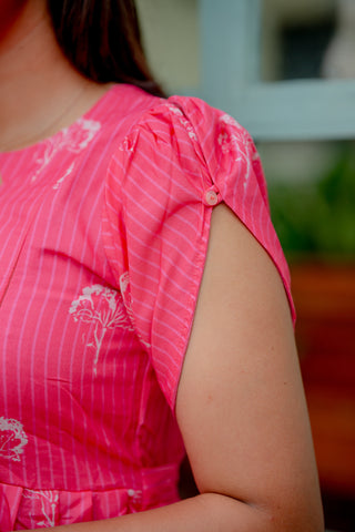 STRIPED POPPIES | MATERNITY MAXI ANKLE LENGTH