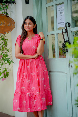 STRIPED POPPIES | MATERNITY MAXI ANKLE LENGTH