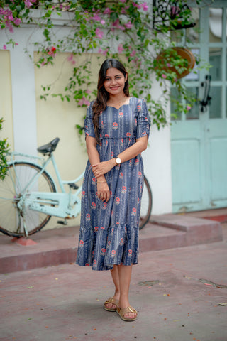 HANGING FLOWERS | MATERNITY MAXI ANKLE LENGTH