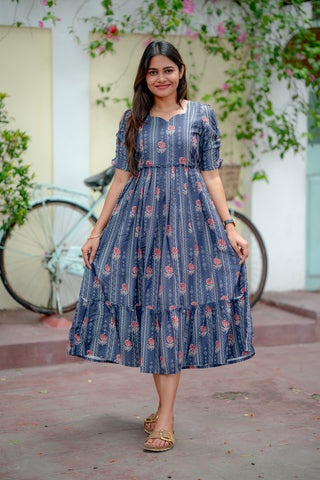 HANGING FLOWERS | MATERNITY MAXI ANKLE LENGTH