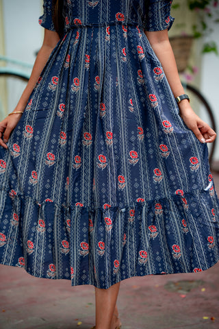 HANGING FLOWERS | MATERNITY MAXI ANKLE LENGTH