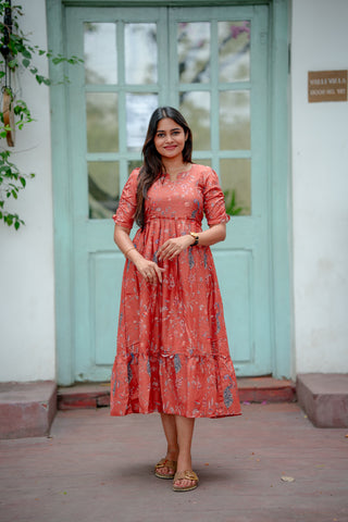 RUSTED BEAUTY | MATERNITY MAXI ANKLE LENGTH