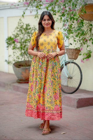 TURMERIC VINTAGE | MATERNITY MAXI FULL LENGTH