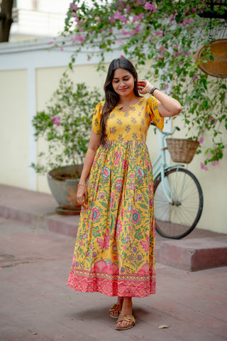 TURMERIC VINTAGE | MATERNITY MAXI FULL LENGTH