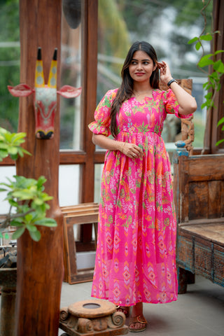 FAIRY PRINCESS | MATERNITY GEORGETTE MAXI FULL LENGTH