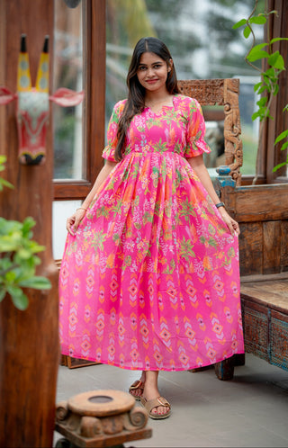 FAIRY PRINCESS | MATERNITY GEORGETTE MAXI FULL LENGTH