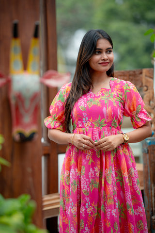 FAIRY PRINCESS | MATERNITY GEORGETTE MAXI FULL LENGTH
