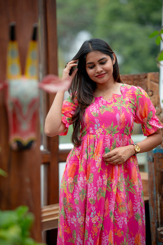 FAIRY PRINCESS | MATERNITY GEORGETTE MAXI FULL LENGTH