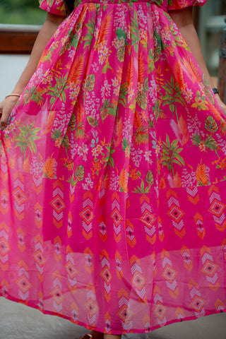 FAIRY PRINCESS | MATERNITY GEORGETTE MAXI FULL LENGTH