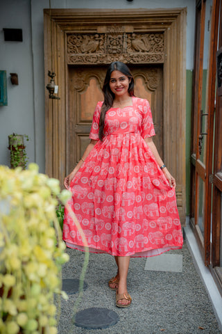 DOTTED ELEPHANT | MATERNITY MAXI ANKLE LENGTH
