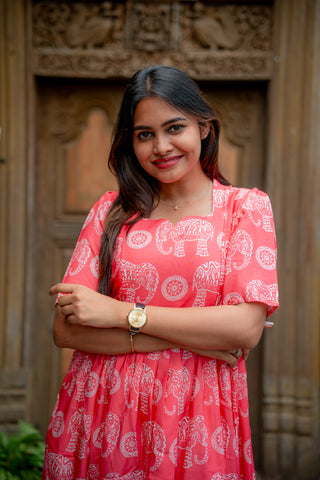 DOTTED ELEPHANT | MATERNITY MAXI ANKLE LENGTH