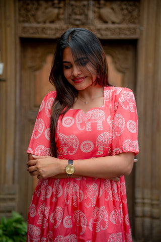 DOTTED ELEPHANT | MATERNITY MAXI ANKLE LENGTH