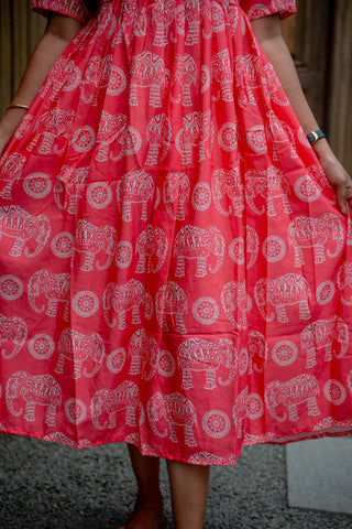 DOTTED ELEPHANT | MATERNITY MAXI ANKLE LENGTH
