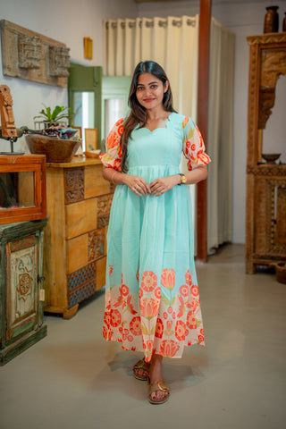 KOLLAM | MATERNITY GEORGETTE MAXI FULL LENGTH