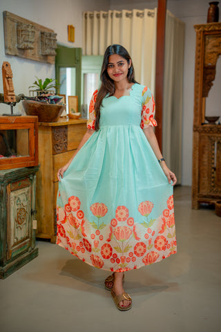KOLLAM | MATERNITY GEORGETTE MAXI FULL LENGTH