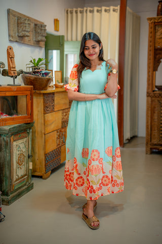 KOLLAM | MATERNITY GEORGETTE MAXI FULL LENGTH