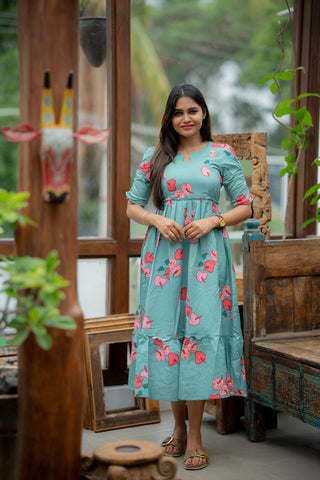 LAGOON LEAF | MATERNITY MAXI ANKLE LENGTH