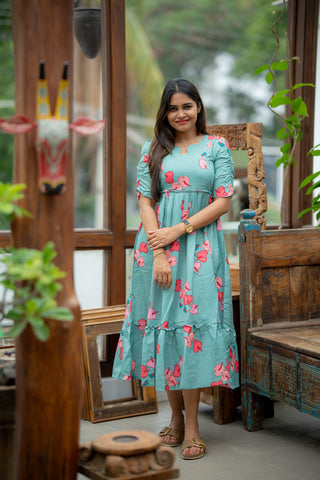 LAGOON LEAF | MATERNITY MAXI ANKLE LENGTH