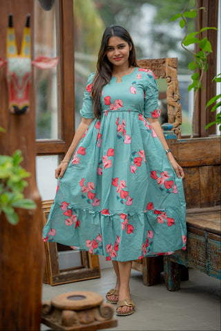 LAGOON LEAF | MATERNITY MAXI ANKLE LENGTH