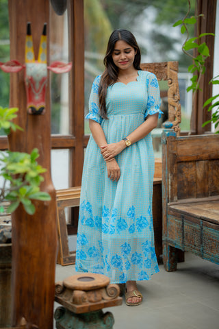 MOSAIC ROSE | MATERNITY GEORGETTE MAXI FULL LENGTH