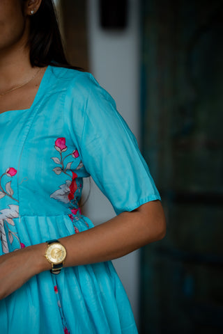 FLORAL SKY | MATERNITY MAXI ANKLE LENGTH