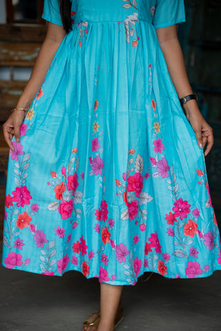 FLORAL SKY | MATERNITY MAXI ANKLE LENGTH