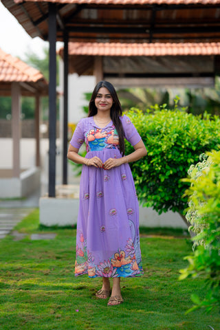 SWANN & DUCK | MATERNITY GEORGETTE MAXI FULL LENGTH