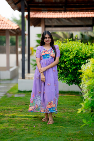 SWANN & DUCK | MATERNITY GEORGETTE MAXI FULL LENGTH