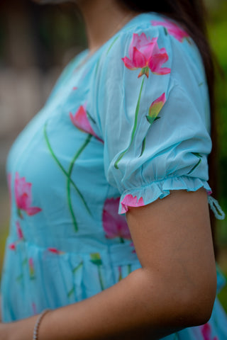 LOTUS MIST | MATERNITY GEORGETTE MAXI ANKLE LENGTH