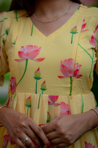 SUNKISSED LOTUS | MATERNITY GEORGETTE MAXI ANKLE LENGTH