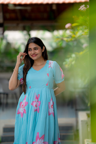 ORCHID SKY | MATERNITY GEORGETTE MAXI ANKLE LENGTH