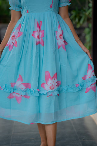 ORCHID SKY | MATERNITY GEORGETTE MAXI ANKLE LENGTH