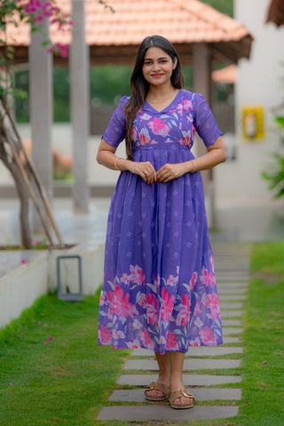 HIBISCUS | MATERNITY GEORGETTE MAXI ANKLE LENGTH