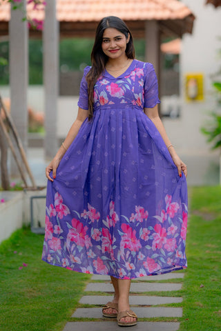 HIBISCUS | MATERNITY GEORGETTE MAXI ANKLE LENGTH
