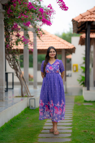 HIBISCUS | MATERNITY GEORGETTE MAXI ANKLE LENGTH