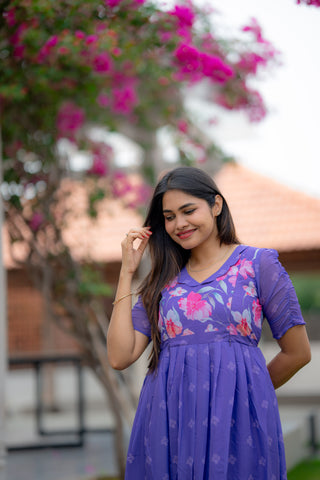 HIBISCUS | MATERNITY GEORGETTE MAXI ANKLE LENGTH