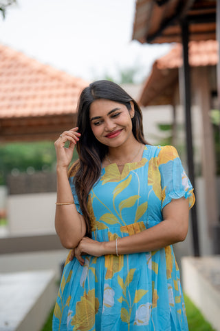 OCEAN BREEZE | MATERNITY GEORGETTE MAXI ANKLE LENGTH
