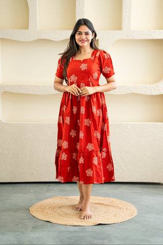 RUSTIC KOLLAM | MATERNITY MAXI ANKLE LENGTH