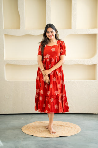 RUSTIC KOLLAM | MATERNITY MAXI ANKLE LENGTH