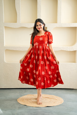 RUSTIC KOLLAM | MATERNITY MAXI ANKLE LENGTH