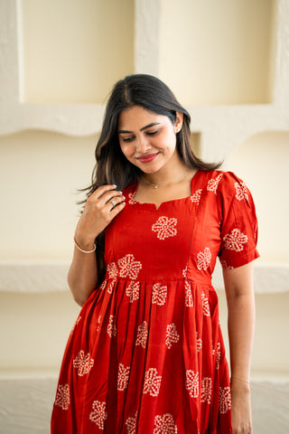 RUSTIC KOLLAM | MATERNITY MAXI ANKLE LENGTH