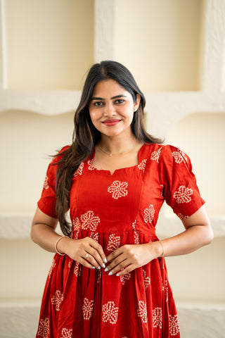 RUSTIC KOLLAM | MATERNITY MAXI ANKLE LENGTH