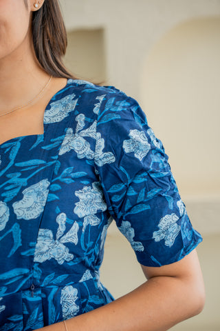 BLUE RUFFLE | MATERNITY MAXI ANKLE LENGTH