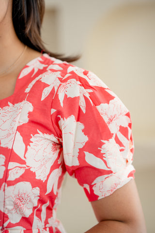 TROPICAL PEONY | MATERNITY MAXI ANKLE LENGTH