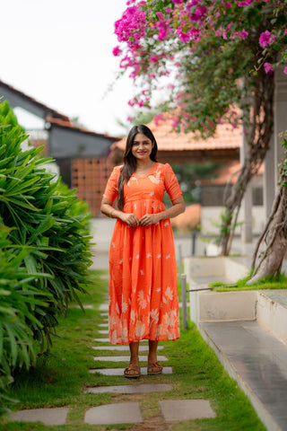 CRIMSON LILY | MATERNITY GEORGETTE MAXI FULL LENGTH
