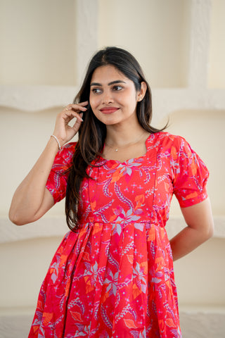 ENCHANTED ORCHID | MATERNITY MAXI ANKLE LENGTH