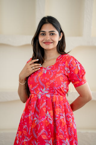 ENCHANTED ORCHID | MATERNITY MAXI ANKLE LENGTH