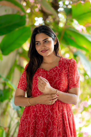 RUBY FLARE | MATERNITY GEORGETTE MAXI ANKLE LENGTH