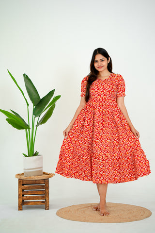 BERRY BLOOM | MATERNITY MAXI ANKLE LENGTH